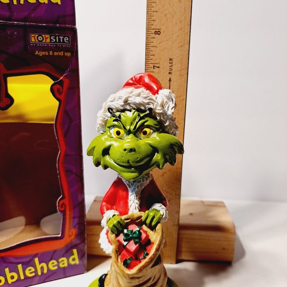 VTG Dr. Seuss How The Grinch Stole Christmas Grinch Bobblehead 2002 by ToySite - Picture 7 of 11